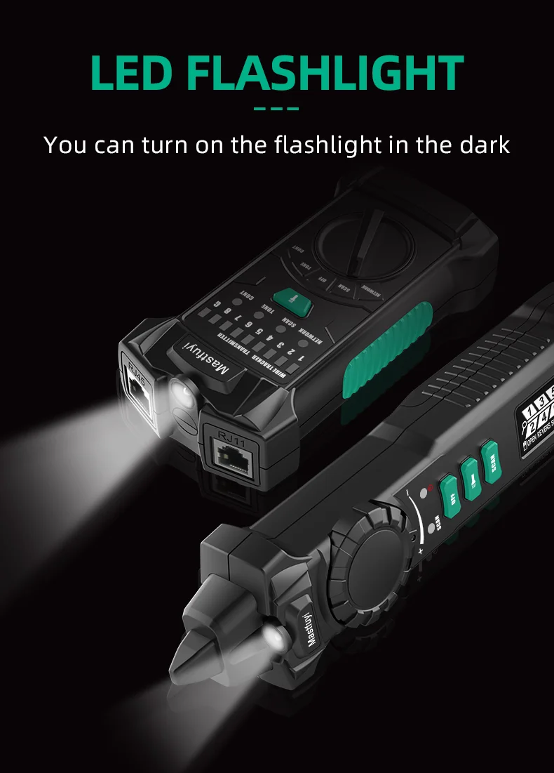 FY8169 Telecom Tool RJ45 RJ11 STP UTP LAN Diagnose Tone Tracer Network cable tester Wire tracer PoE living Detection