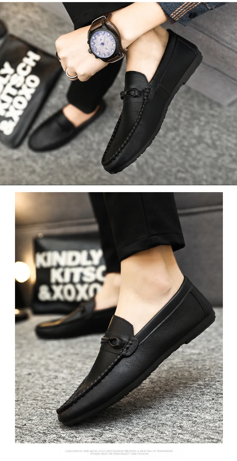 Men Loafer Shoes Genuine Leather Cheap Slip On Driving Shoes - Buy Men ...