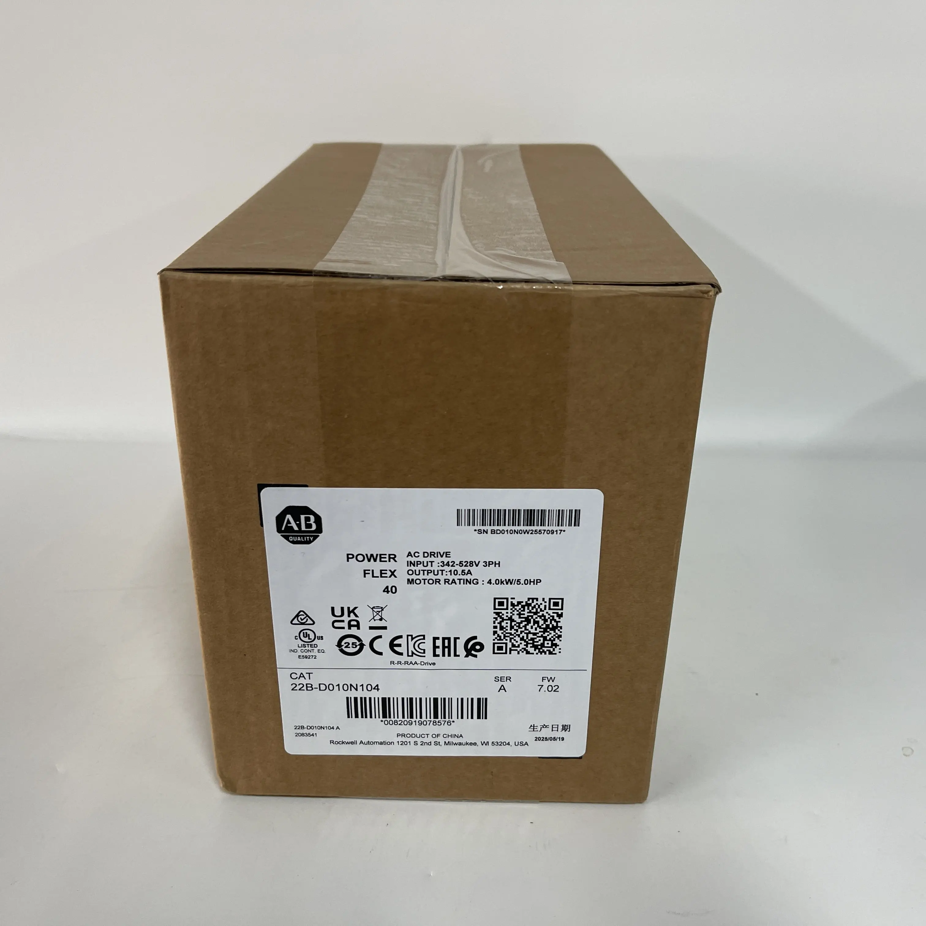 Allen-Bradley AC Drive PowerFlex 40 22B-D010N104