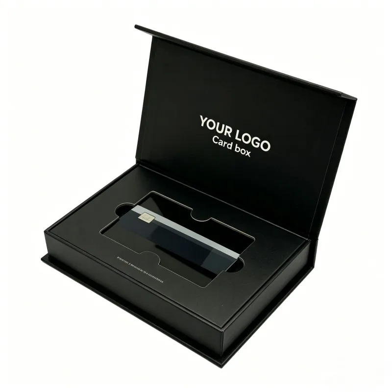 Wholesale VIP Card Box with Insert High Quality Luxury Credit Card Magnetic Paper Box Digital Printing Card Packaging Gift Box