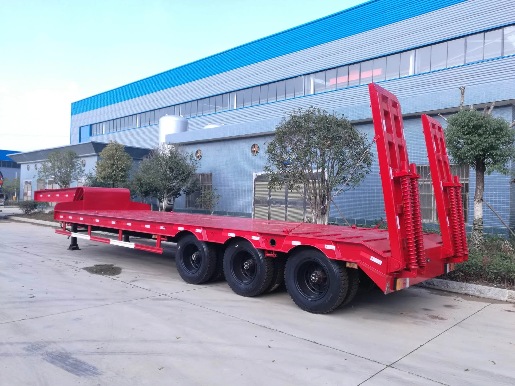 4-осевой прицеп 3*13T осевой S-образный 2 3 4 бульдозер транспортировочный полуприцеп Lowboy