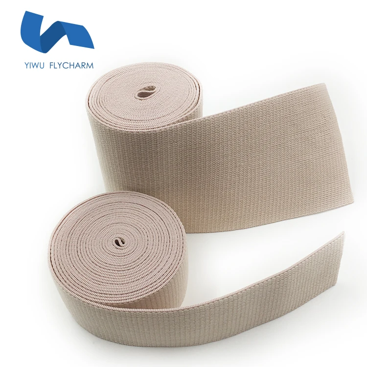 Beige Color 6 Inch Plush Elastic Band for comfort Waistband