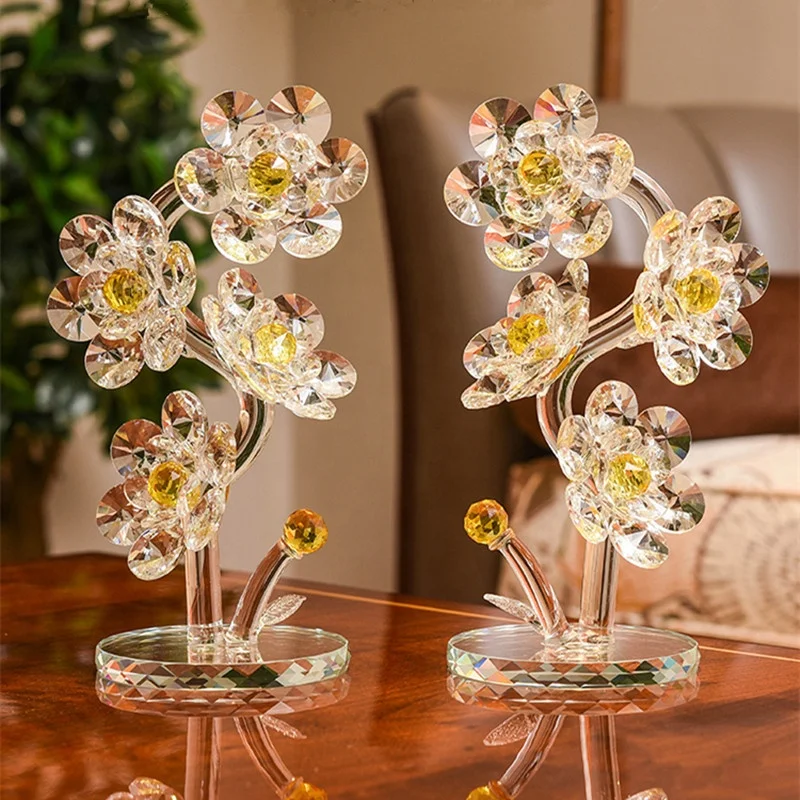 Hot Sale Crystal Glass Flower For Wedding Decoration Or Souvenirs Buy