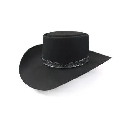 Blauwe Cowboyhoed met Zwart Stiksel – Western Hoed – Unisex