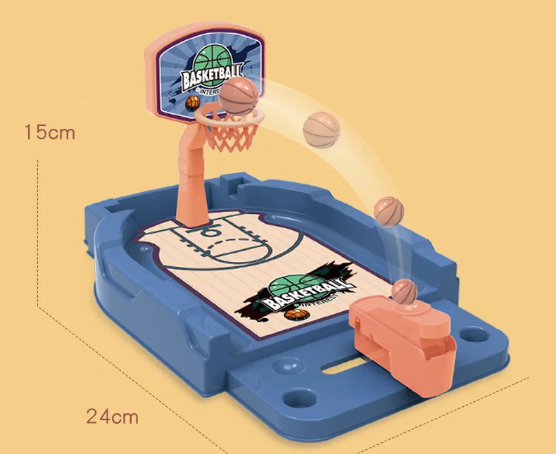 Parent Child Interactive Sports Toy Desktop Basketball Machine Finger