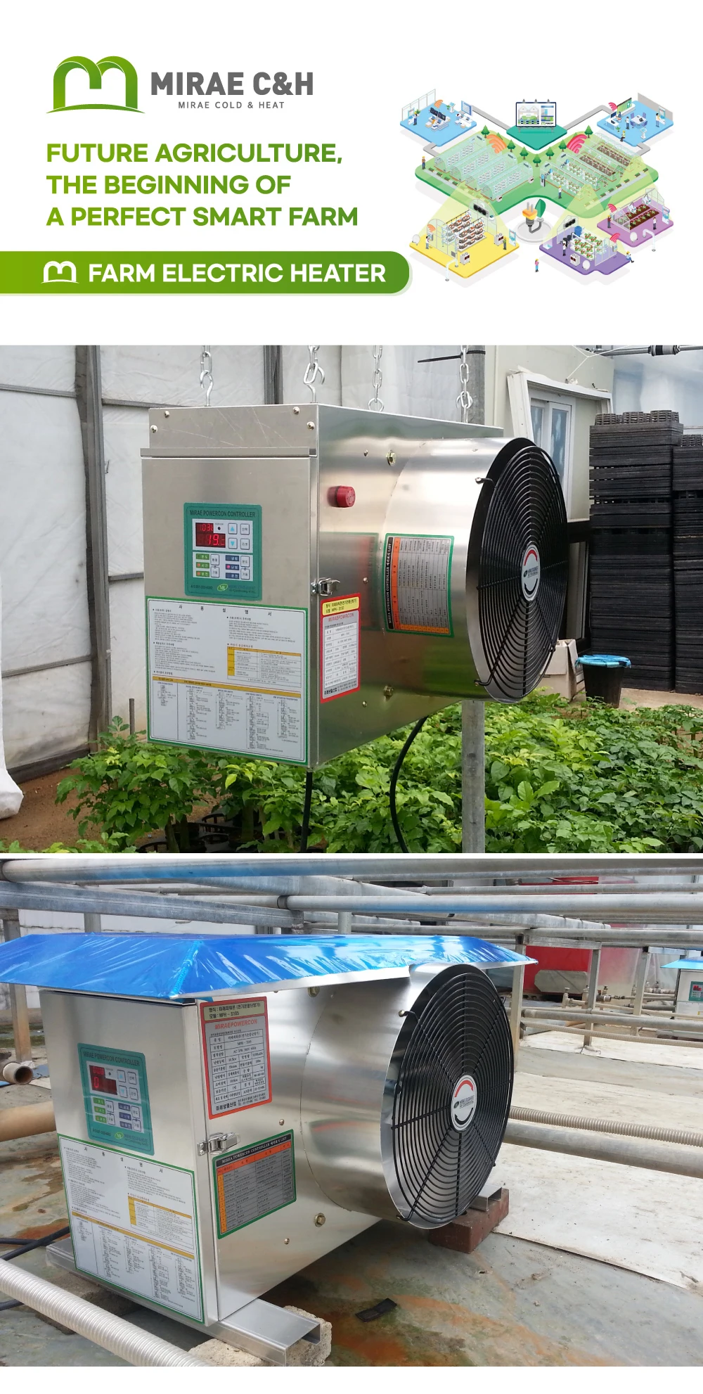 Mirae Powercon Agricultural Electric Heater Mushroom Grower Heating