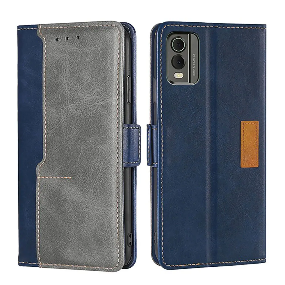 Laudtec Sjk966 Leather Phone Case Wallet Card Shell Simple Business Cover Fashion Shockproof Anti-Fingerprint For Nokia C32 details