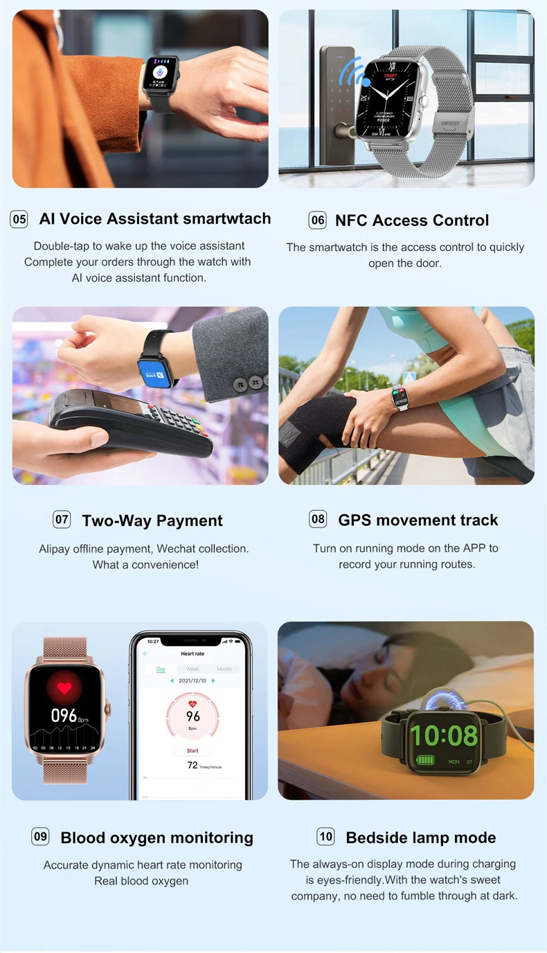 Low Price DT102 Smart Watch with Wireless Charger 1.9 Inch IPS Display IP68 Waterproof Heart Rate Blood Pressure Blood Oxygen NFC Calling Function (3).jpg