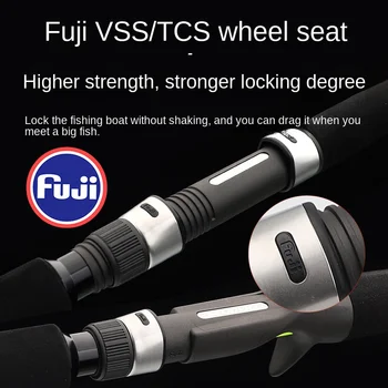 Fuji Guide Ring Carbon 2-Piece Offshore Fishing Rod for Octopus Squid & Ginkgo-Yellow Gun Perch Model – Trolling Lure – view 4