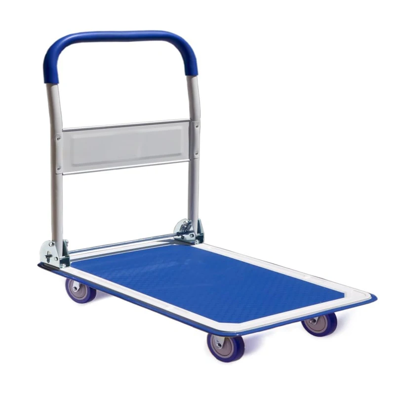 Heavy Duty 4 Wheels Trolleys Heavy Duty Dolly Electric Power Platform Cart Electric Drive Cart Platform Trolley