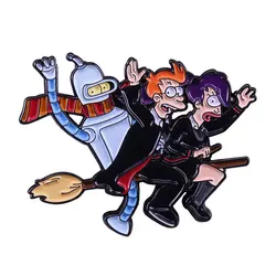 Отличное качество эмалированная брошь на лацкан для комедии фильмов ТВ рюкзака джинсов женская бижутерия подарочные Значки из