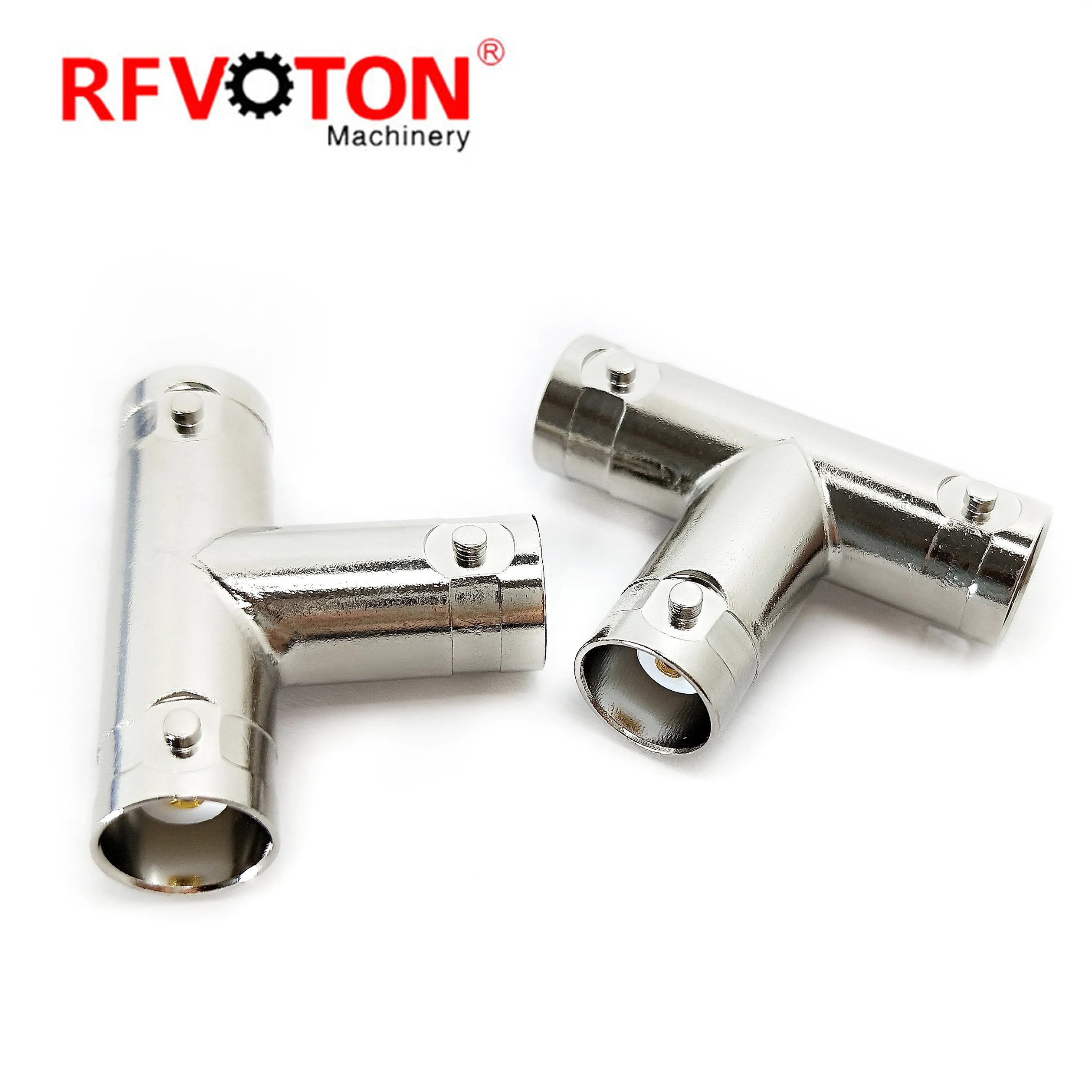 T-Joint BNC 3 Way BNC Female to Dual Female Triple Tee Connector RF Adapter for Coax Cable Security CCTV DVR Camera T Splitter