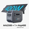 Ark2500 con 1 panel solar de 400W
