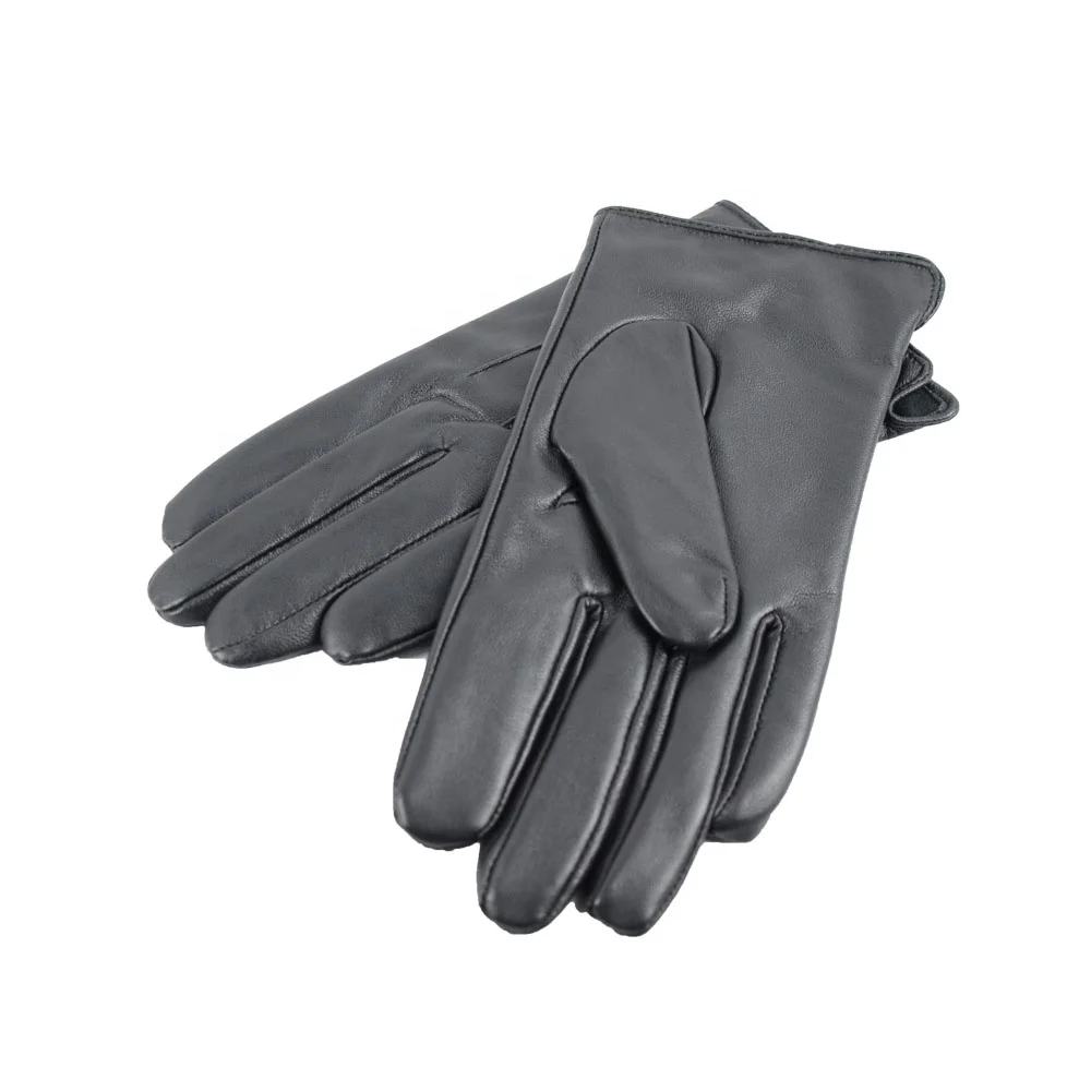 GLOVEMEN new design durable warm woman black Sheepskin windproof driving mens leather gloves