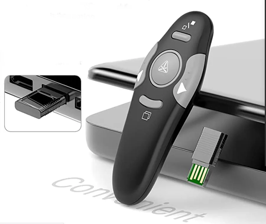 Multifunctional Laser Pointer PPT Presenter Wireless Presentation Remote PowerPoint Clicker Highlighter for Office Study