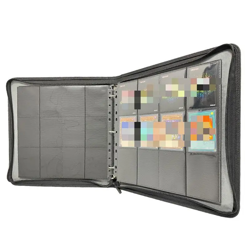 Large Capacity 600 Card TCG Zip Binder 12 Pockets Card Binder for Trading  Card Album Folder Made of Durable PU Material