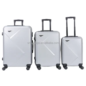 Luggage Sets 3 Piece Luggage Trolley  Sturdy Suitcase Sets 3 Piece ABS Luggage Spinner Caster Suitcases Are Suitable for Travel