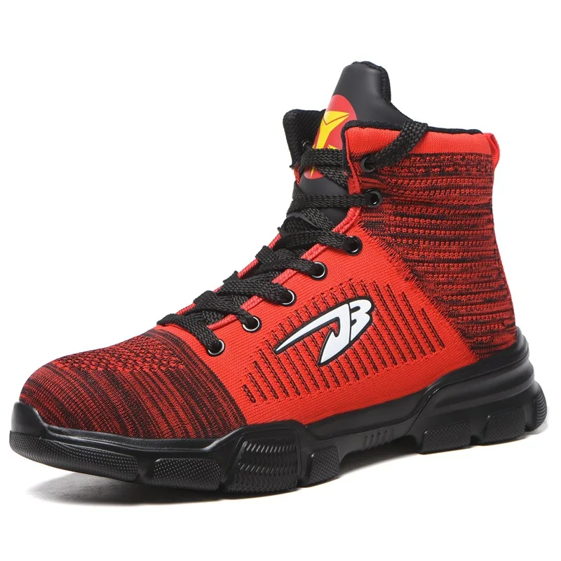 Long Tube Anti Impact and Anti Puncture Site Shoes Men Work protection Boot  Safety Shoes