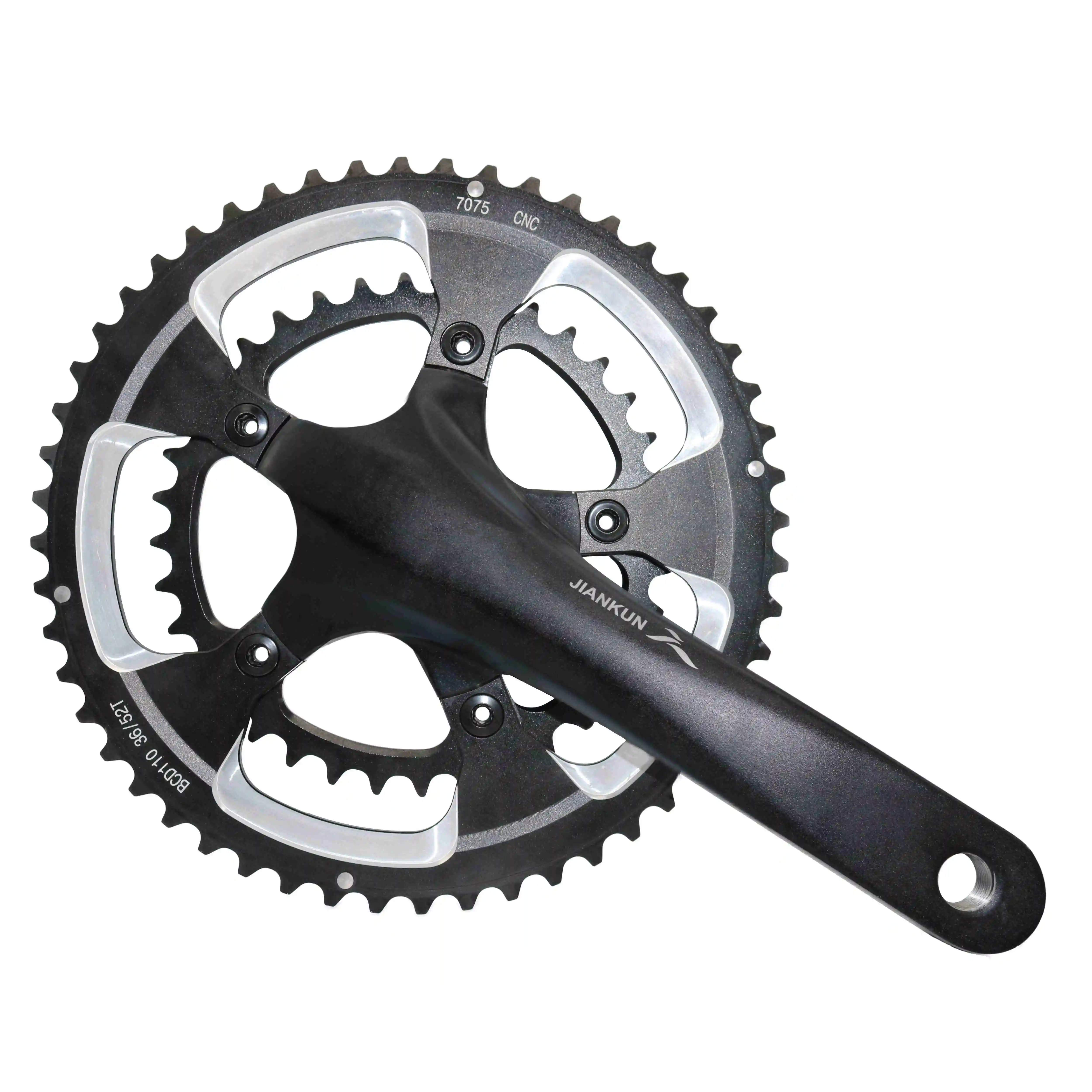 CNC 170mm 50-34T/52-36T Aluminum Road Bike Crankset