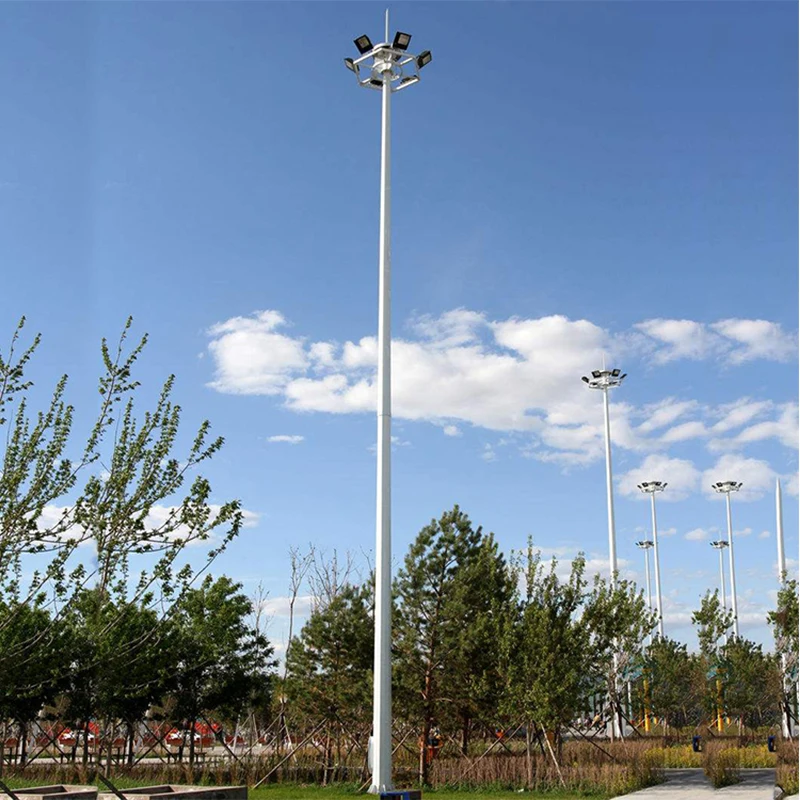 Cheap Price High Mast Flood Light Poles Outdoor 15 Meters High Light Pole