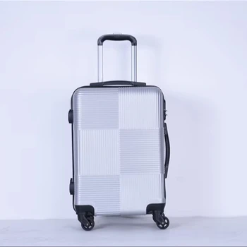 Wholesale Lightweight Aluminium Travel Luggage Trolley Case with Spinner Wheel ABS Boarding Business Trip Bag