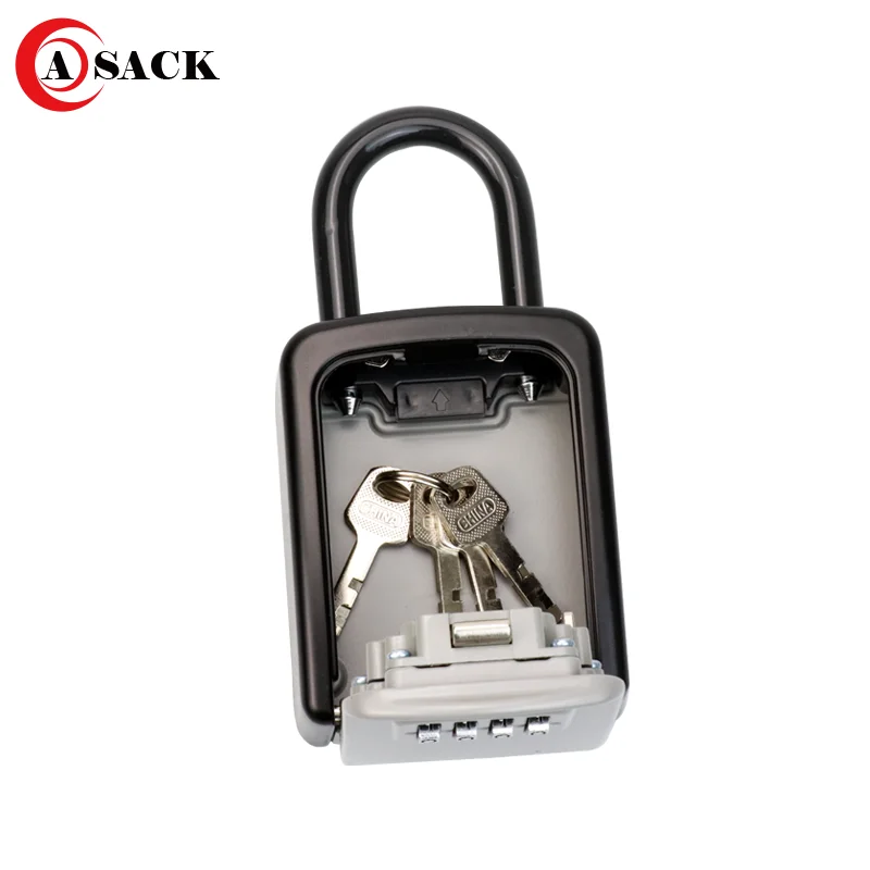 G10 Hook Style Key Lock Box Wall Mounted Password Combination Key Safe Storage Box Padlock