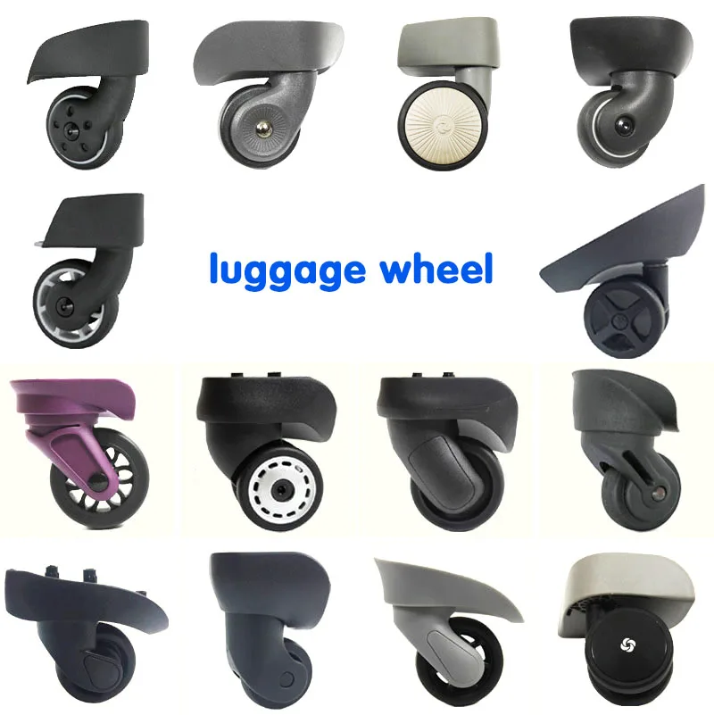 Universal Tire Detachable 360 Double Spinner Bag Travel Parts Replacement  Suitcase Luggage Wheel for samsonite