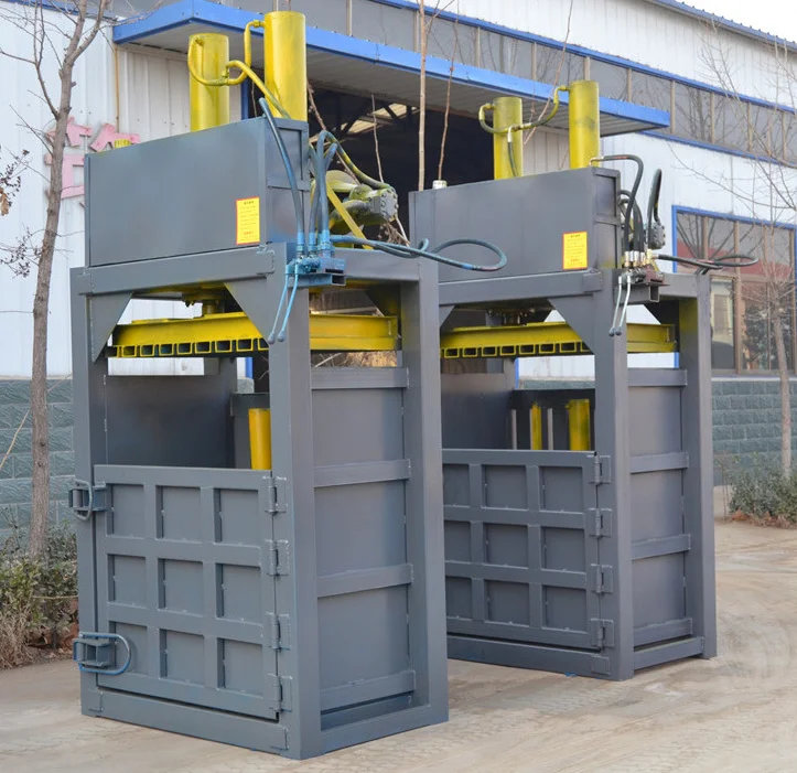 Scrap Metal Compactor Small Compress Machine Vertical Hydraulic Baler D41140TON 11KW