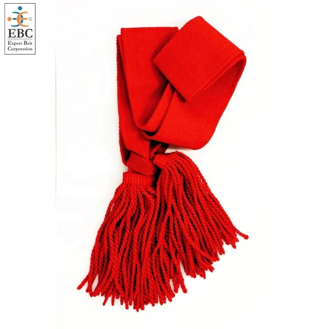 Oem Ceremonial Silk Woolen Waist Wholesale Warrant Officer Crimson