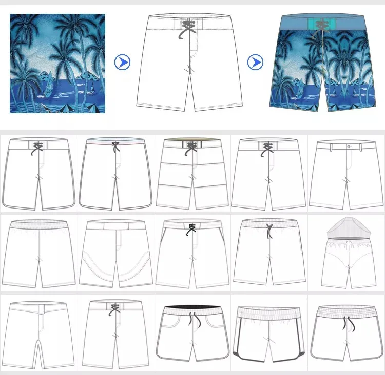 Custom To Bathing Design Summer In The Sun Sublimation Wet Men's Board Beach Shorts Color Changing Swim Trunks Shorts640_voghion.com