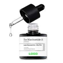OEM/ODM 15% Niacinamide Organic Face Serum 0.67 Fl oz Pore Minimizer Serum for Even Skin Tone Korean Skin Care