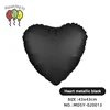 Cuore nero metallizzato