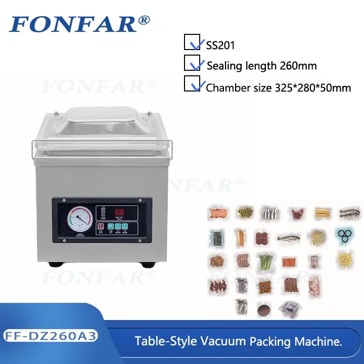 110V/220V Automatic Desktop DZ260 DZ300 DZ400 Vacuum Sealing Packaging Machine Meat Beef Sea Food Best Price Vacuum Packer 30 35 - Image 2