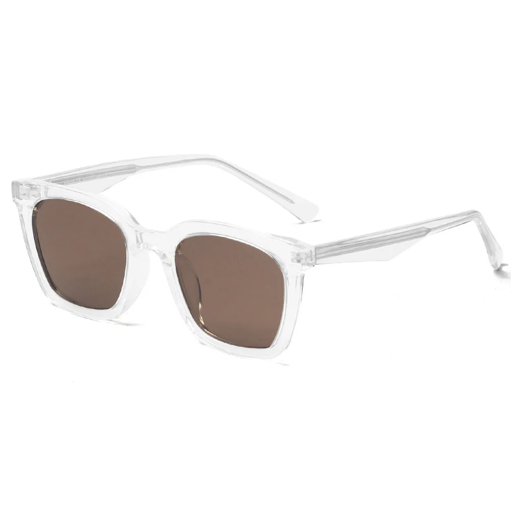 Vintage Square Sunglasses Polarized UV Protection TR90 Acetate Retro Square Polarized Sunglasses UV Protection TR90 Frame main image 4