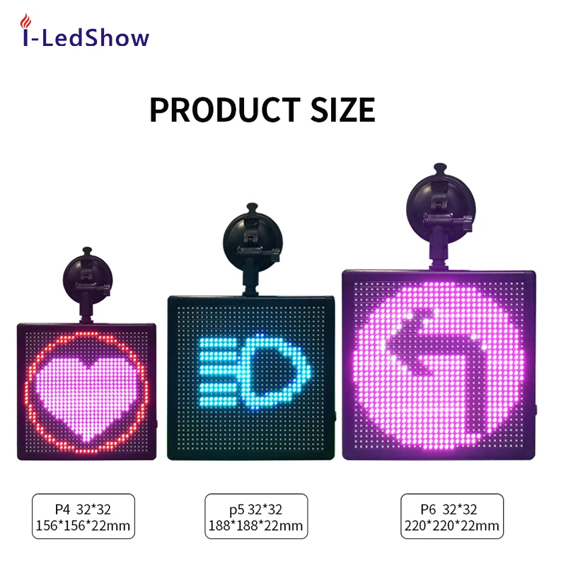Full Smile Face Car Display Led Display Car Led Sign Car Window