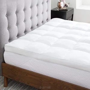 OEM Factory 100% Cotton Bedding Quilted Fitted Twin Mattress Pad Cooling Breathable Fluffy Soft extra Thick Mattress Pad
