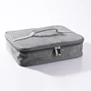 Bolsa para platos de fiesta de fieltro gris