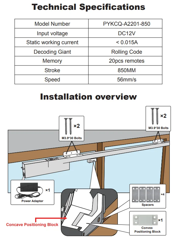 Smart Home Wifi Control Electric Sliding Window Opener