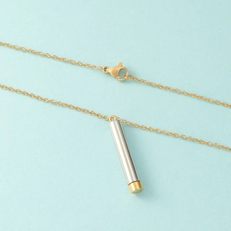 Stainless Steel Hidden Bar Necklace