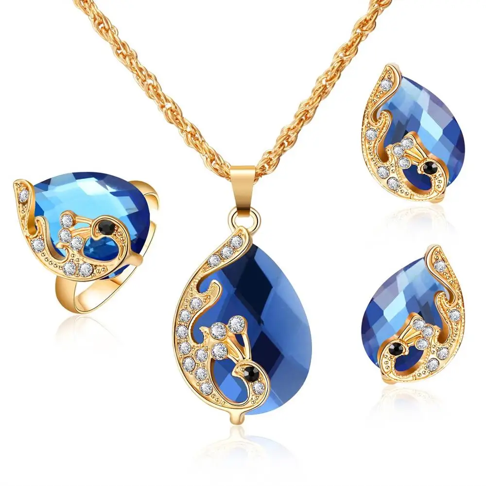 Wedding Jewelry Sets For Women Crystal 