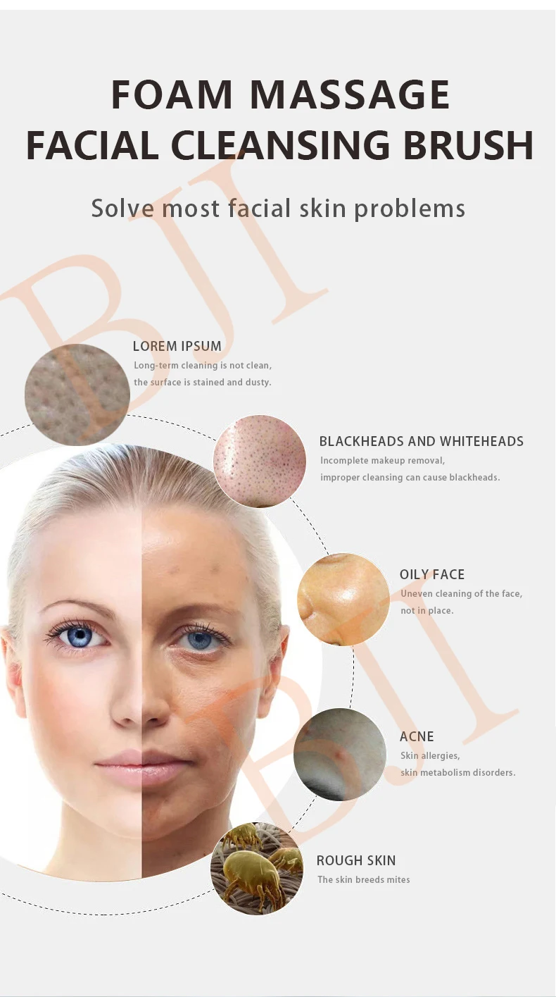 Cleaning Face Brush Electric Facial Brush Cleanser Face Cleaner Facial