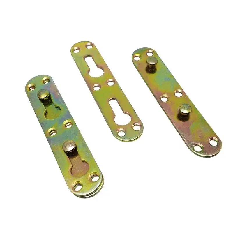 Bed Brackets Connectors Hinge Bed Hinges Bed Rail Hook Thickened Support for Connecting Wood Headboards