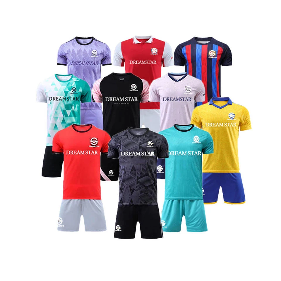 202223 Customized Soccer Jersey Sets Quick Dry Practice Soccer Wear