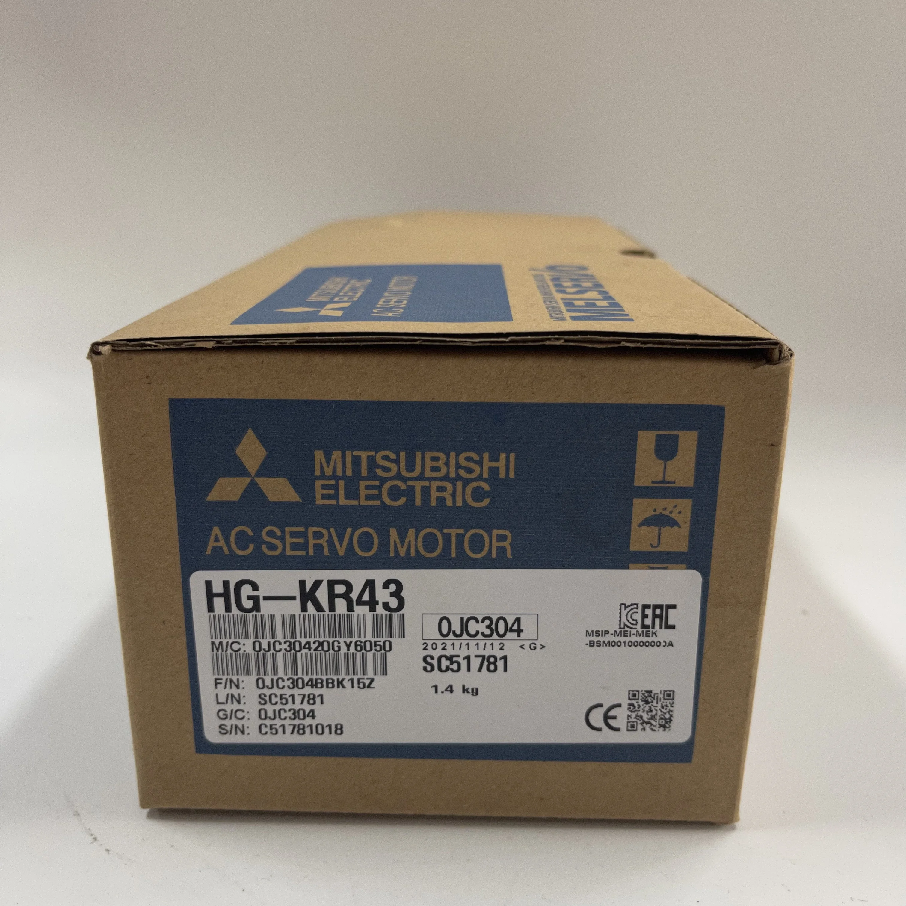 Mitsubishi AC Servo Motor HG-KR43