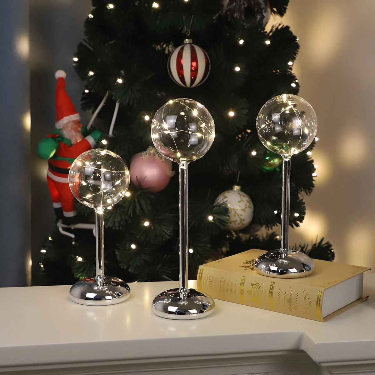 best selling christmas items christmas flat art glass balls ornament xmas decor bauble ornaments christmas ball  in glass