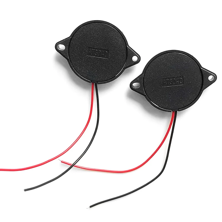 Lot De 5 Buzzers Piézo-passifs AT3040 30x5,5mm Avec Fils - Neuf Sous Emballage