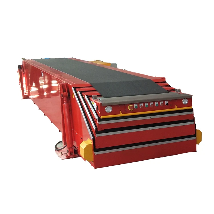 Telescopic Belt Conveyor Simple Operation for Container Loading and Unloading System