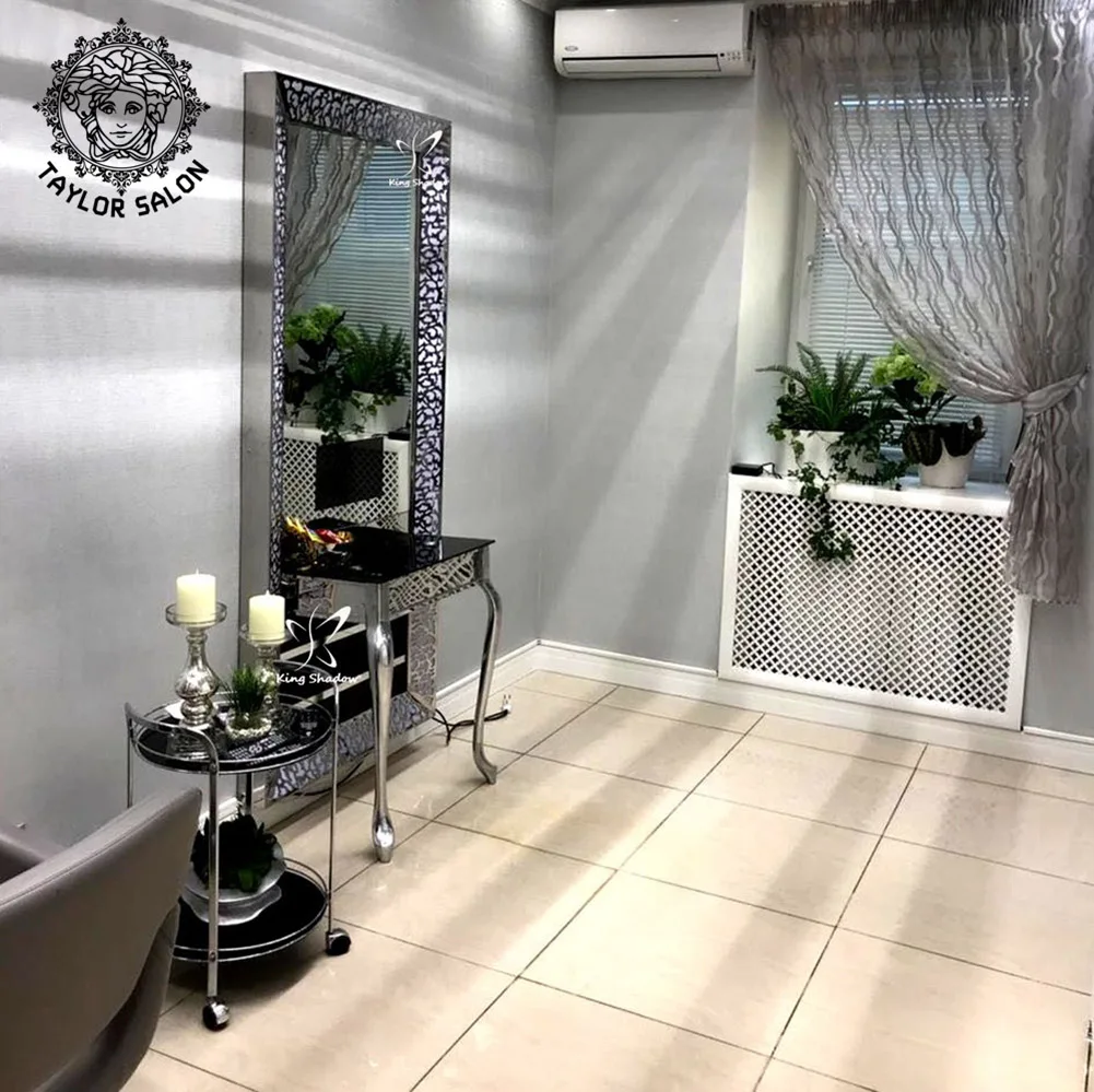 
 Салонная мебель, станция для парикмахерской, Стайлинг, настенное зеркало, станции, декоративное зеркало для ванной комнаты  