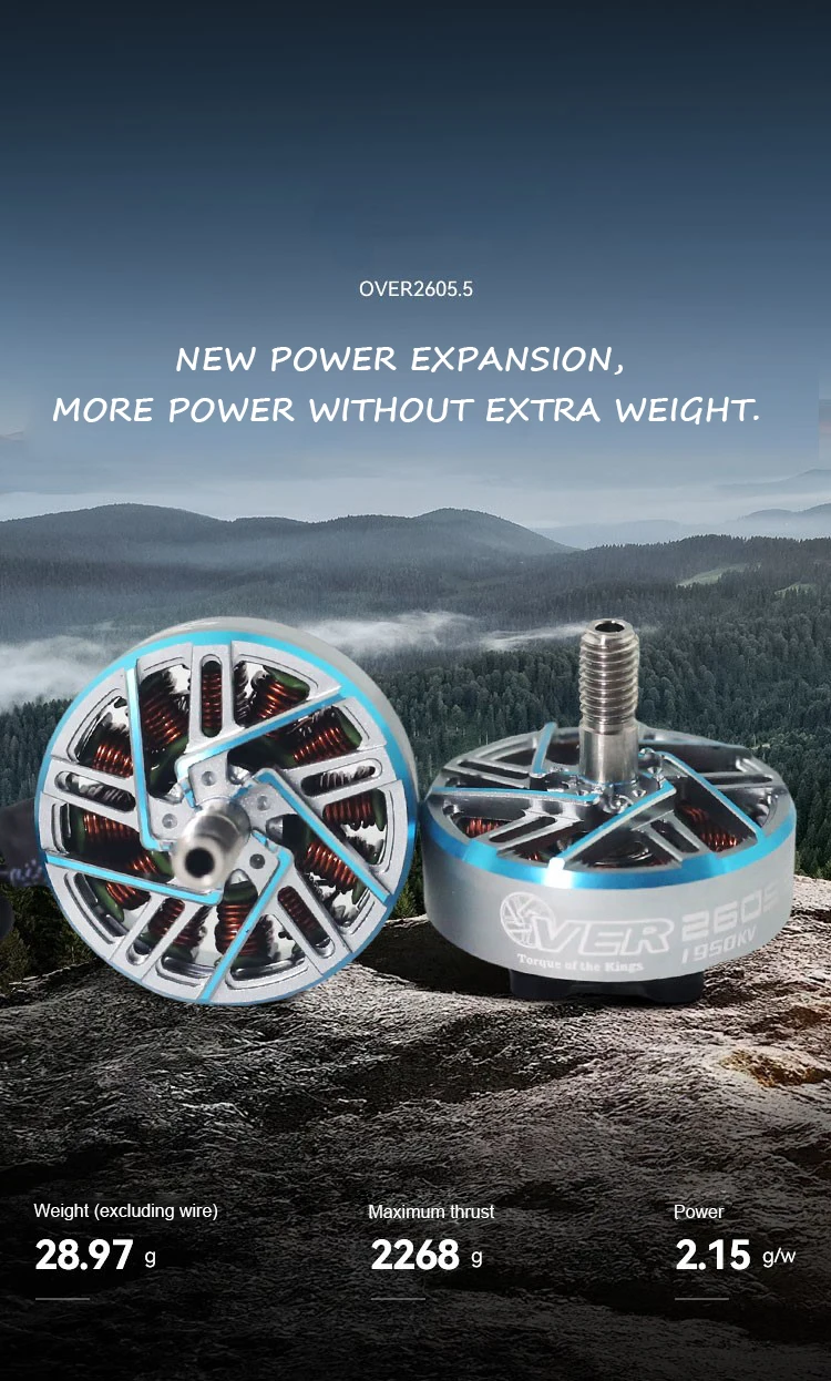 TOPFPV 2605.5 Motor1150KV 6S 2150KV 4S Brushless Motor for FPV Freestyle Flying 5-6 Inch Long Range LR7 Drones DIY Parts