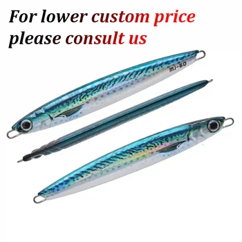 3D UV Printed Luminous 40g/60g/80g/100g Simulate Fish Metal Jig Lure Artificial Bait Slow Fall Pitch Jigging Fishing Jig Lure – Metal Jig – view 3
